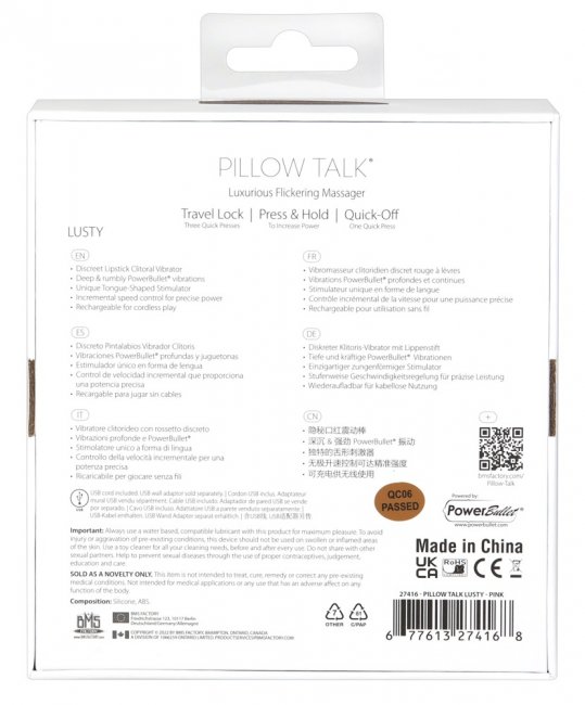 Pillow Talk Lusty
