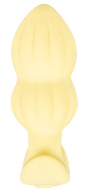 Vibrating Ribbed Mini Butt Plug