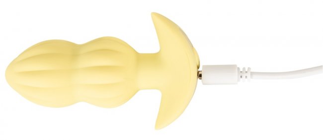 Vibrating Ribbed Mini Butt Plug