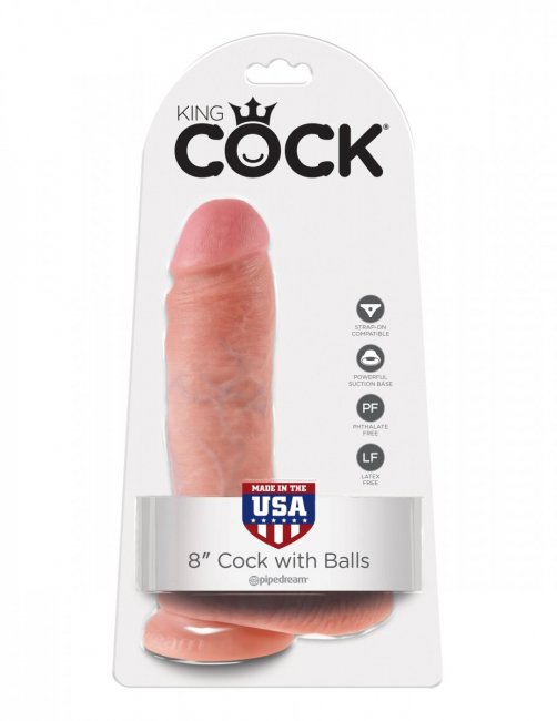 Cock 8 Inch W Balls
