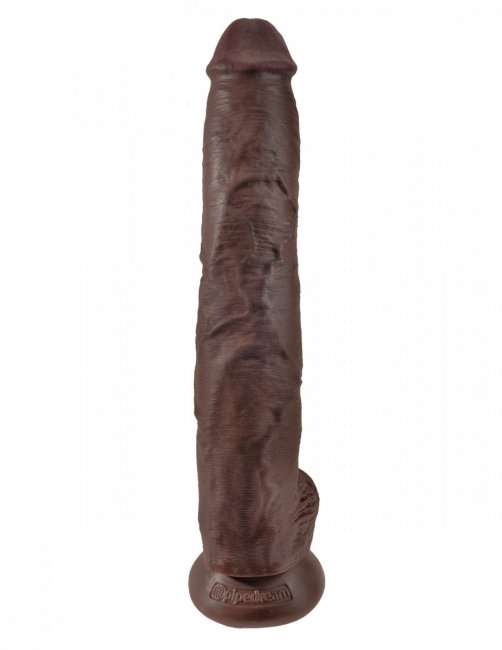 King Cock 14 Inch With Balls - Extra stor realistisk dong med sugpropp