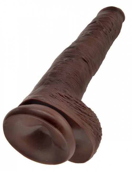 King Cock 14 Inch With Balls - Extra stor realistisk dong med sugpropp