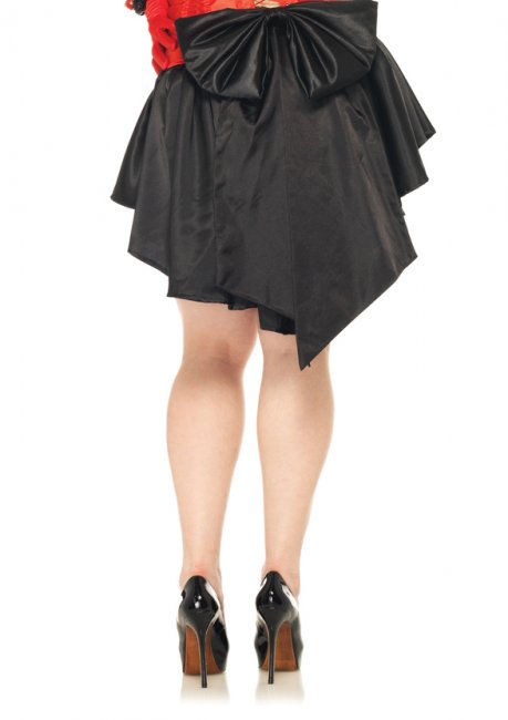 Satin Burlesque Skirt Svart #86545Q