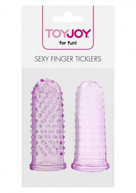 Sexy Finger Ticklers - Lila fingersleeves med textur