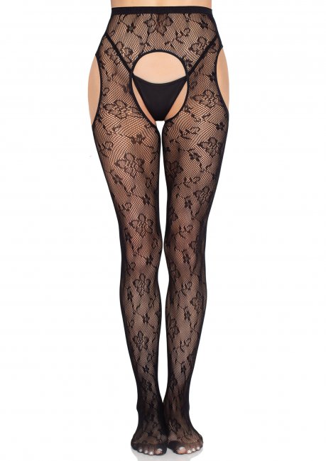 Bloom Net Suspender Tights