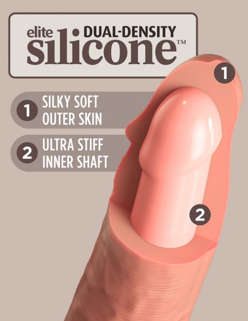 8 Dual Density Silicone Cock