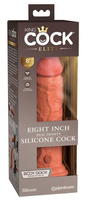 8 Dual Density Silicone Cock