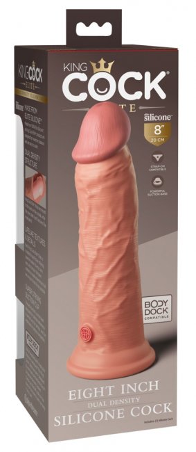 8 Dual Density Silicone Cock