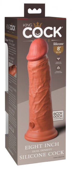 8 Dual Density Silicone Cock
