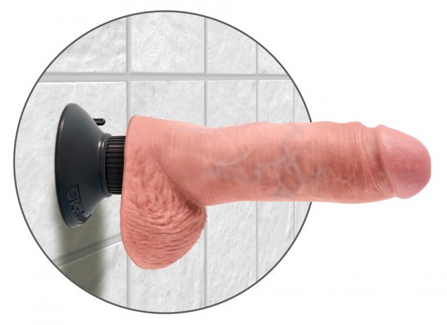 8 Vibrating Cock with Balls