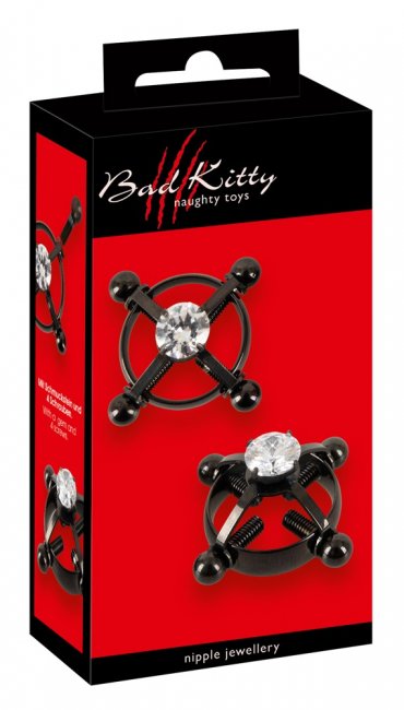 Bad Kitty Rhinestone Nipple Jewellery