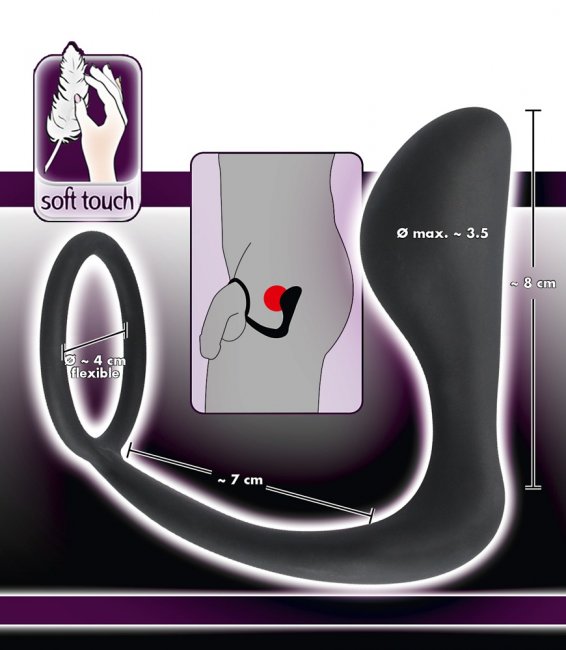 Black Velvets Silicone Ring & Plug