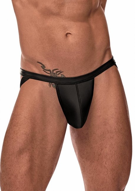 Black Matte Strappy Ring Jock