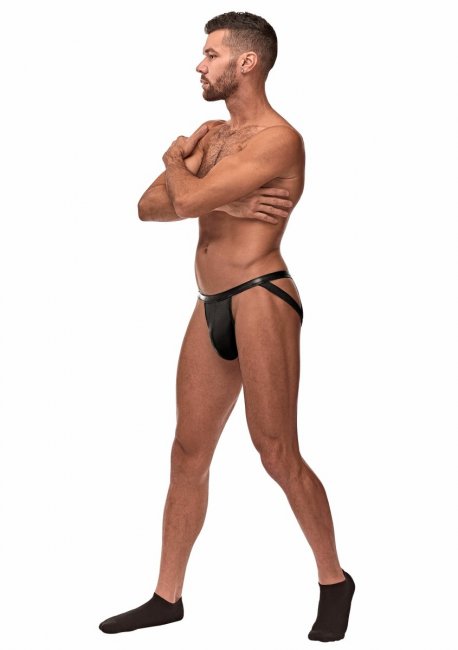 Black Matte Strappy Ring Jock