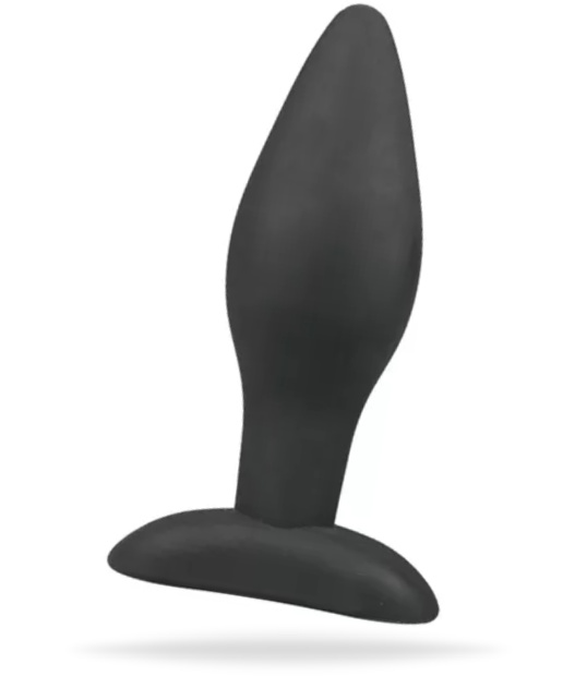 Black Silicone Buttplug