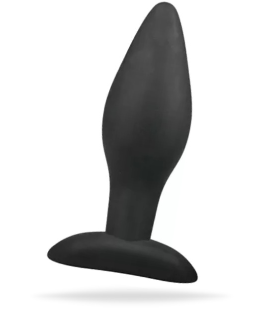 Black Silicone Buttplug