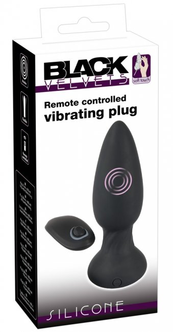 Black Velvet Vibrating Plug