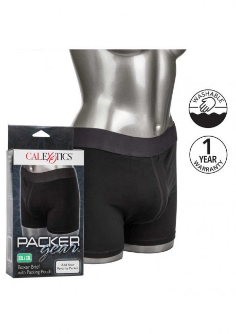 Bekväm strap-on till packer gear med en klassisk boxer design. Stretchig och skönt material som är mjuk hela dagen. Enkel.