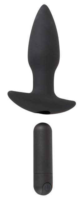 Analplugg tillverkad av högkvalitativ silikon med en avtagbar vibrator utrustad med 10 olika vibrationer. Uppladdningsbar.