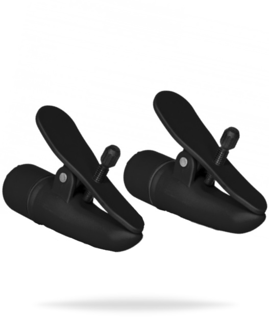 Calexotics Nipplettes Vibrerande svarta klämmor