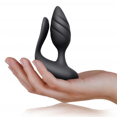Uppladdningsbar vibrator tillverkad för par. Mjuk silikon, vattentät, uppladdningsbar, fjärrstyrd och med 10 olika funktioner