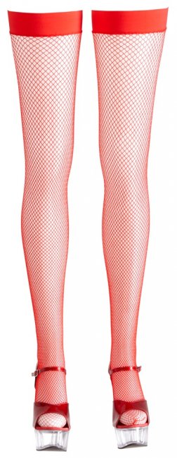 Cottelli Hold-up Stockings Red