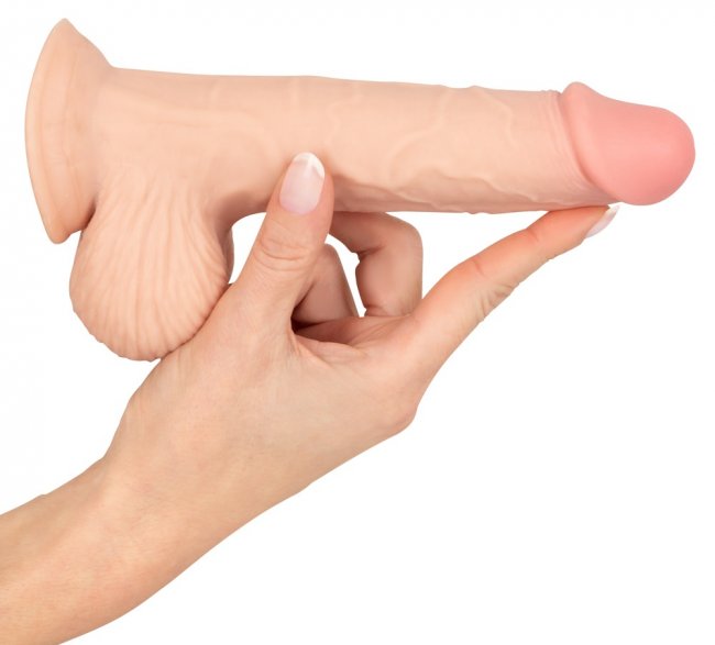 Dildo with Movable Skin 19 cm