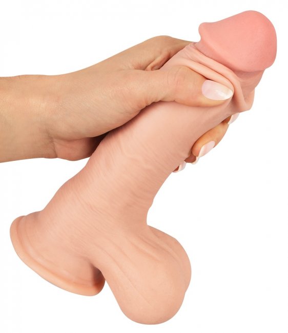 Dildo with Movable Skin 20 cm