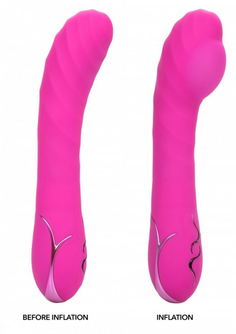 Uppladdningsbar vibrator tillverkad av supermjuk silikon. 7 vibrationer och 4 uppblås hastigheter. Stark motor.