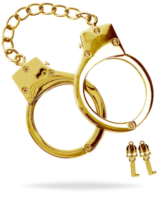 Gold Plated BDSM Handcuffs