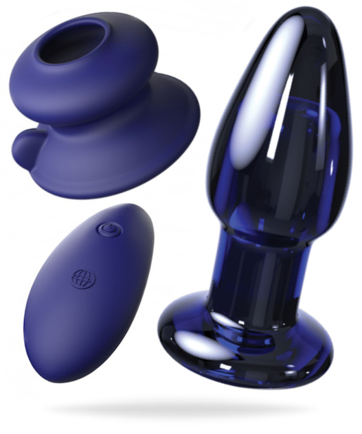 Vibrerande analplugg tillverkad av högkvalitativ och temperaturkänsligt glas. Handblåsta med ett öga för detaljer. Unik form.