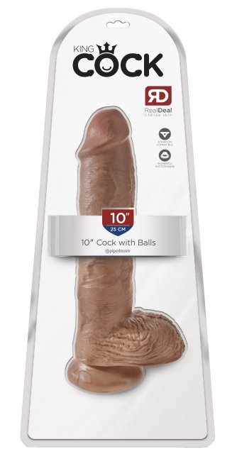 King Cock with Balls 10 Inch