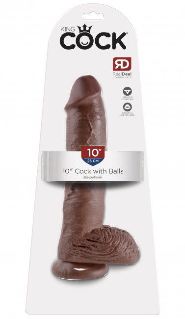 King Cock with Balls 10 Inch