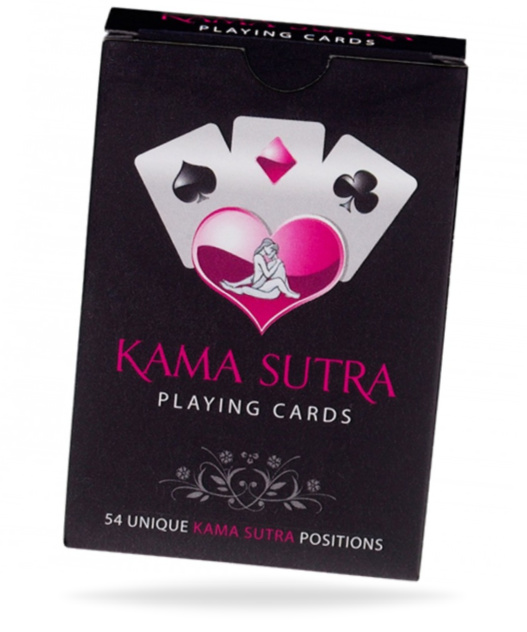 Sexig kortlek med 54 kort som istället för de klassiska bilderna har bilder på olika kama sutra positioner. Enkel att använda
