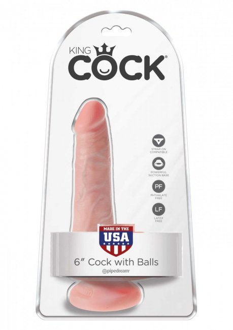 King Cock 6 Inch With Balls
