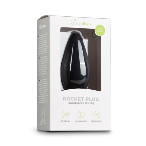 Black Silicone Buttplug