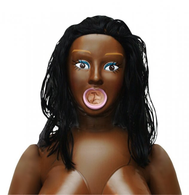 Love Doll Tyra - Mörkhyad uppblåsbar sexdocka