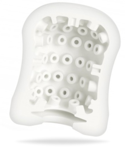 Supermjuk lösvagina med en prickig textur på insidan. Tillverkad av högkvalitativ TPE. Elastisk design och enkel at använda.
