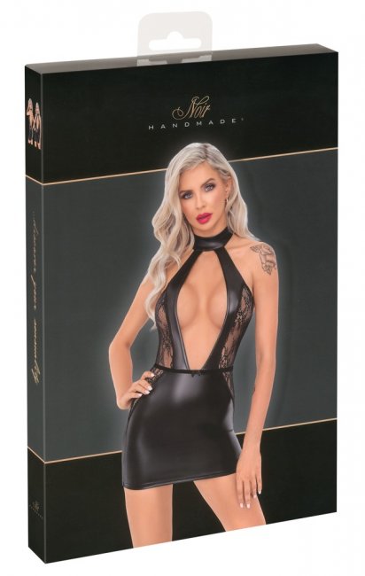 Noir Low-cut Dress