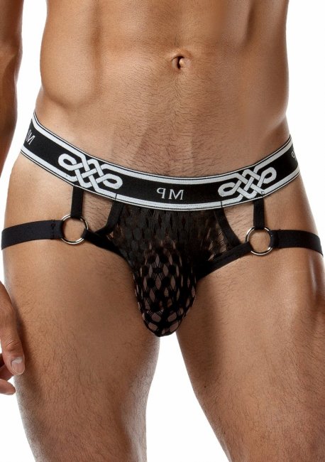 Peep Show Jock Ring Black