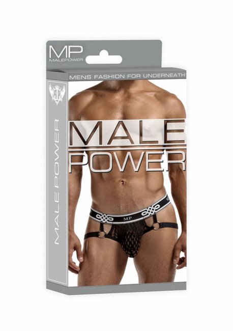 Peep Show Jock Ring Black