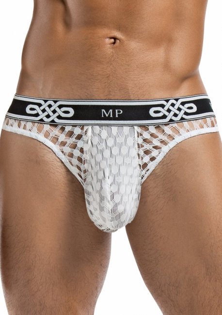Peep Show Lo Rise Thong White