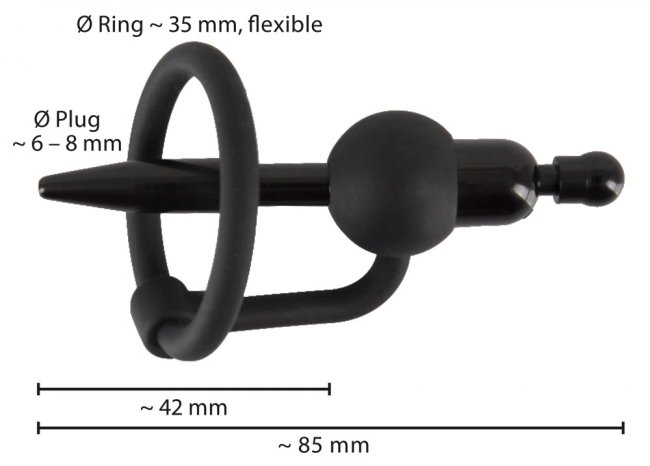 PenisPlug with Glans Ring & Vibration