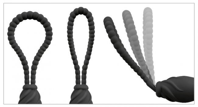 Black Velvet Perfect fit strapless strap-on