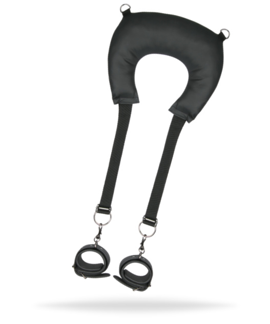 Justerbara vristklovar med avtagbara band som sitter ihop med en bekväm kudde. Justerbara band och vadderade fängsel. Enkel