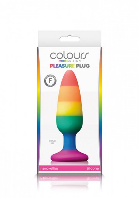 Pleasure Plug Rainbow Medium
