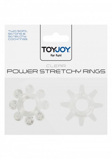 Power Stretchy Rings 2 Pcs Transparent