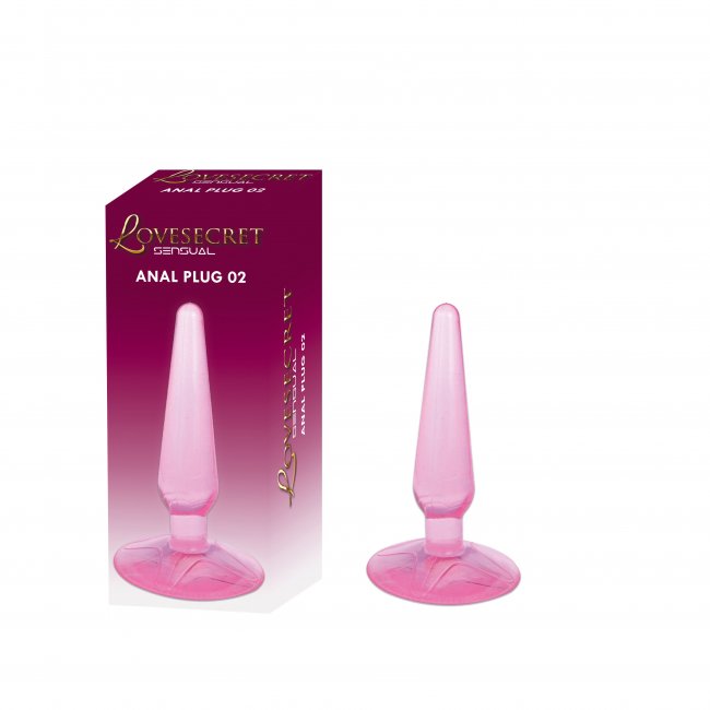 Lovesecret - Rosa plugg med sugpropp