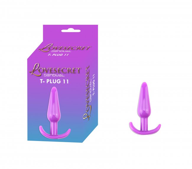 Lovesecret - Lila hjärtformad analplugg