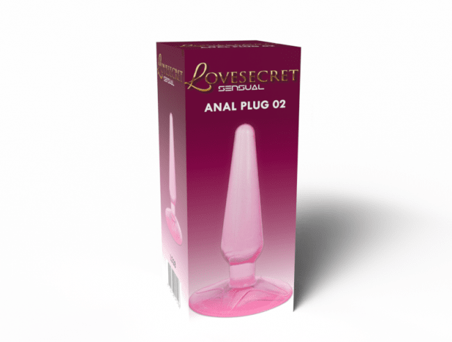 Lovesecret - Rosa plugg med sugpropp